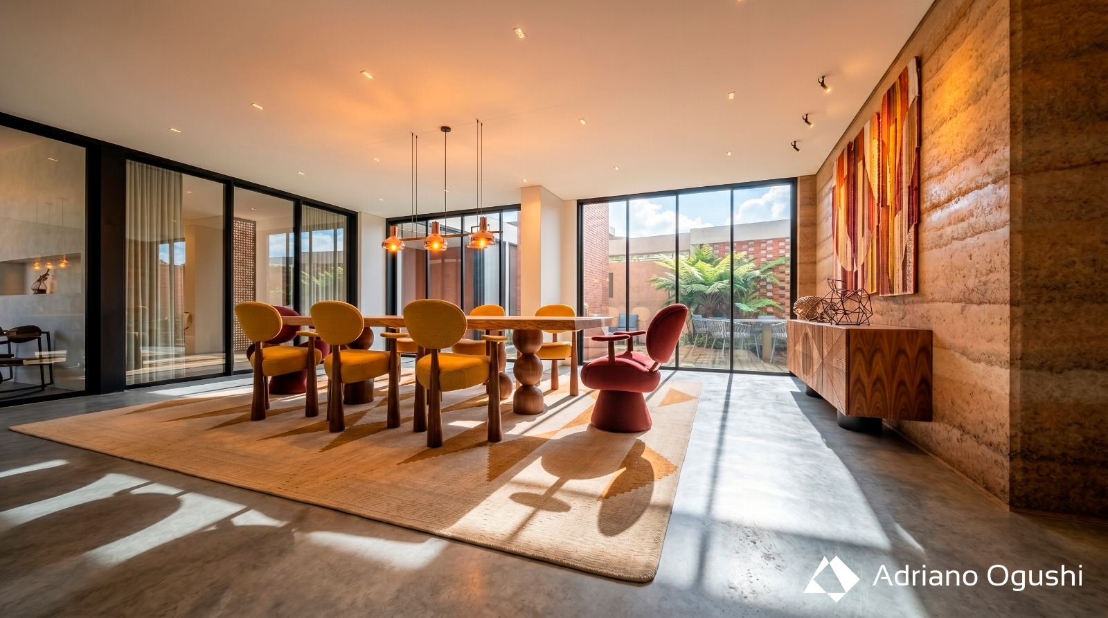 Ambiente amplo da Casa Robles